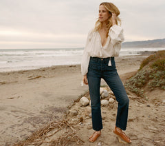 HMD -- CROPPED SAILOR JEAN -- Medium Cast 70's Wash