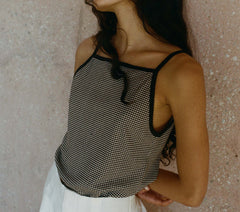 HMD -- ANGIE TANK -- LA MADDALENA GINGHAM