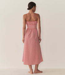 HMD -- BELLINE DRESS -- ROUGE LA MADDALENA GINGHAM