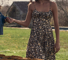 HMD -- BENOIT DRESS -- NOIR COLUMBIA STREET FLORAL