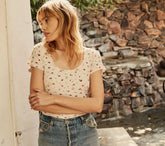 HMD -- BRIGITTE TEE -- STRAWBERRY BLOOMS