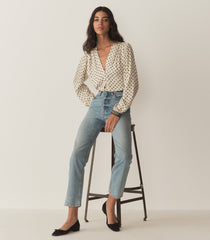 HMD -- CANDACE TOP -- RIVIERA FOULARD