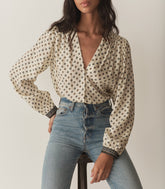 HMD -- CANDACE TOP -- RIVIERA FOULARD