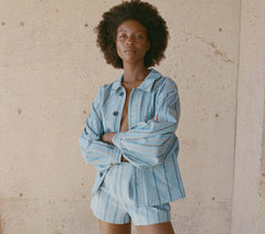 HMD -- CARMEL JACKET -- INDIGO STRIPE