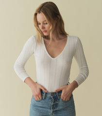 HMD -- CILLA TEE -- SALT QUELLE JOLIE POINTELLE