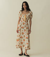 HMD -- CLARINET DRESS -- ORANGERIE FLORAL