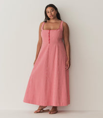 HMD -- DELANEY DRESS -- ROUGE LA MADDALENA GINGHAM