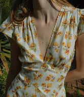HMD -- DIANNE DRESS -- AMBER FROLICKING FLORAL