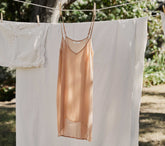 HMD -- SHORT DEEP V-NECK SLIP -- SAND DOLLAR
