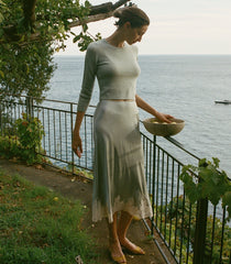 HMD -- ELOWEN SKIRT -- DUSTY BLUE