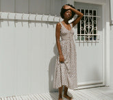 HMD -- EMMARETTA DRESS -- SEA SALT BEDFORD PAISLEY