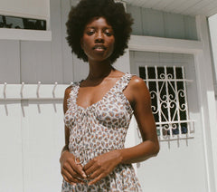 HMD -- EMMARETTA DRESS -- SEA SALT BEDFORD PAISLEY