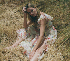 HMD -- ERNESTINE DRESS -- SWEET GARDENIA