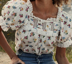 HMD -- FRANCES TOP -- FLEURS DE JONQUILLE