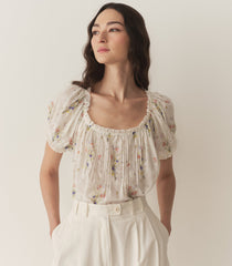HMD -- FREDERICA TOP -- PAINTED BOUQUET
