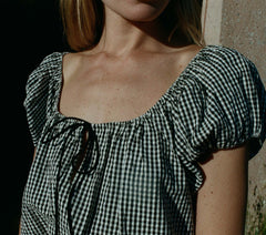 HMD -- HILARY TOP -- LA MADDALENA GINGHAM