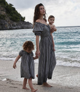 HMD -- ISCHIA DRESS -- NOIR GRETA GINGHAM