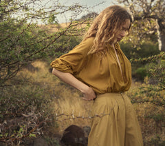 HMD -- THE JANE BLOUSE -- GOLDEN WILLOW