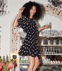 HMD -- KAYLIN DRESS -- NOIR SOLSTICE SKY DOT