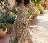 HMD -- LAUREL DRESS -- GREEN VALLEY FLORAL