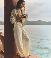 LAVON SCARF PANT -- VANILLA