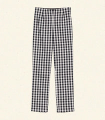 HMD -- LULA CROP PANT -- NOIR MARJORIE GINGHAM