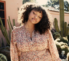 HMD -- MONET DRESS -- PINK VALLEY FLORAL
