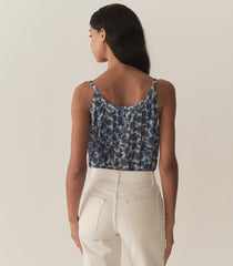 HMD -- NALINA TOP -- BLEU SOLEIL FLEURIT