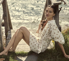 HMD -- OPAL DRESS -- YELLOW FLORAL MEADOW