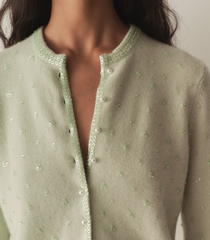 HMD -- PAILLETTE CARDIGAN -- MINT TEA