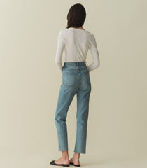 HMD -- PAOLA CASHMERE BLEND TEE -- SALT