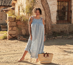 HMD -- PLUMOSA DRESS -- BLUE GARDEN BLOOM