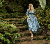 HMD -- SOL DRESS -- BLUE GARDEN BLOOM