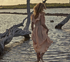 HMD -- SYCAMORE DRESS -- SUNLIT CORAL