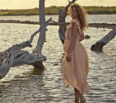 HMD -- SYCAMORE DRESS -- SUNLIT CORAL
