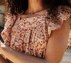HMD -- SONNET DRESS -- PINK VALLEY FLORAL