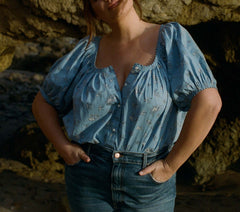 HMD -- TENNESSEE TOP -- SKY BOUTON DE ROSE