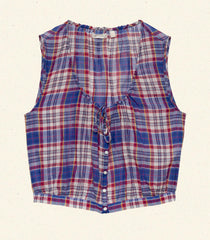HMD -- THEO TOP -- COTE D'AZUR PLAID