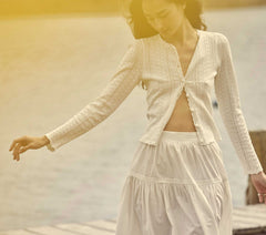 HMD -- VERSE CARDIGAN -- WHITE