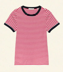 HMD -- VIVI TEE -- ROUGE NANTUCKET STRIPE