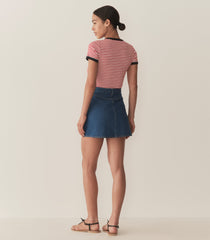 HMD -- VIVI TEE -- ROUGE NANTUCKET STRIPE
