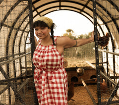 HMD -- EVE DRESS -- ST OUEN SWEET CHERRY PLAID