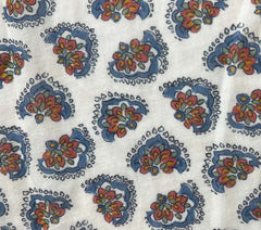 HMD -- JUNE TOP -- SEA SALT BEDFORD PAISLEY