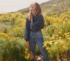 HMD -- THE JANE BLOUSE -- INDIGO
