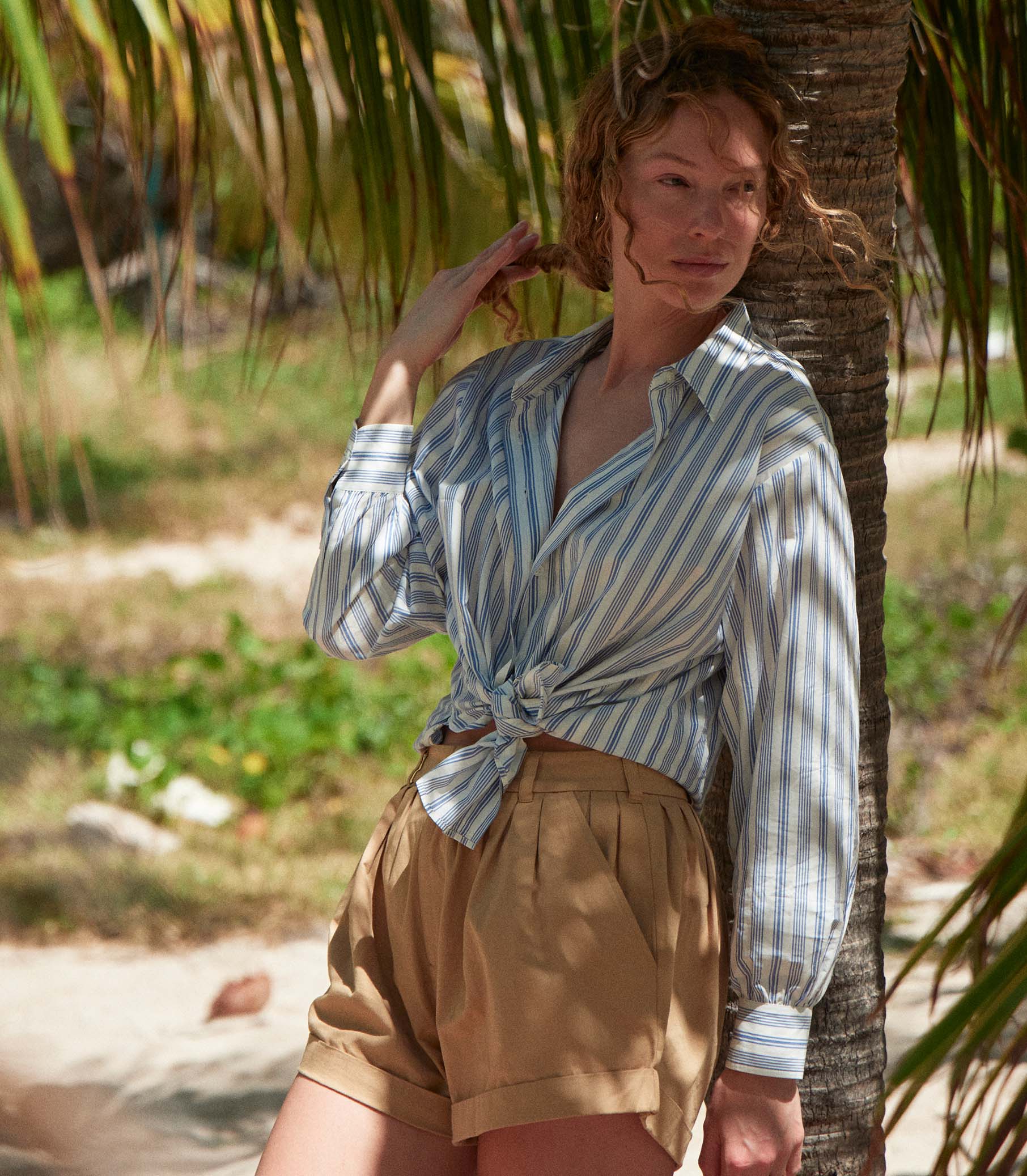 HMD -- HAVA TOP -- INDIGO SORRENTO STRIPE