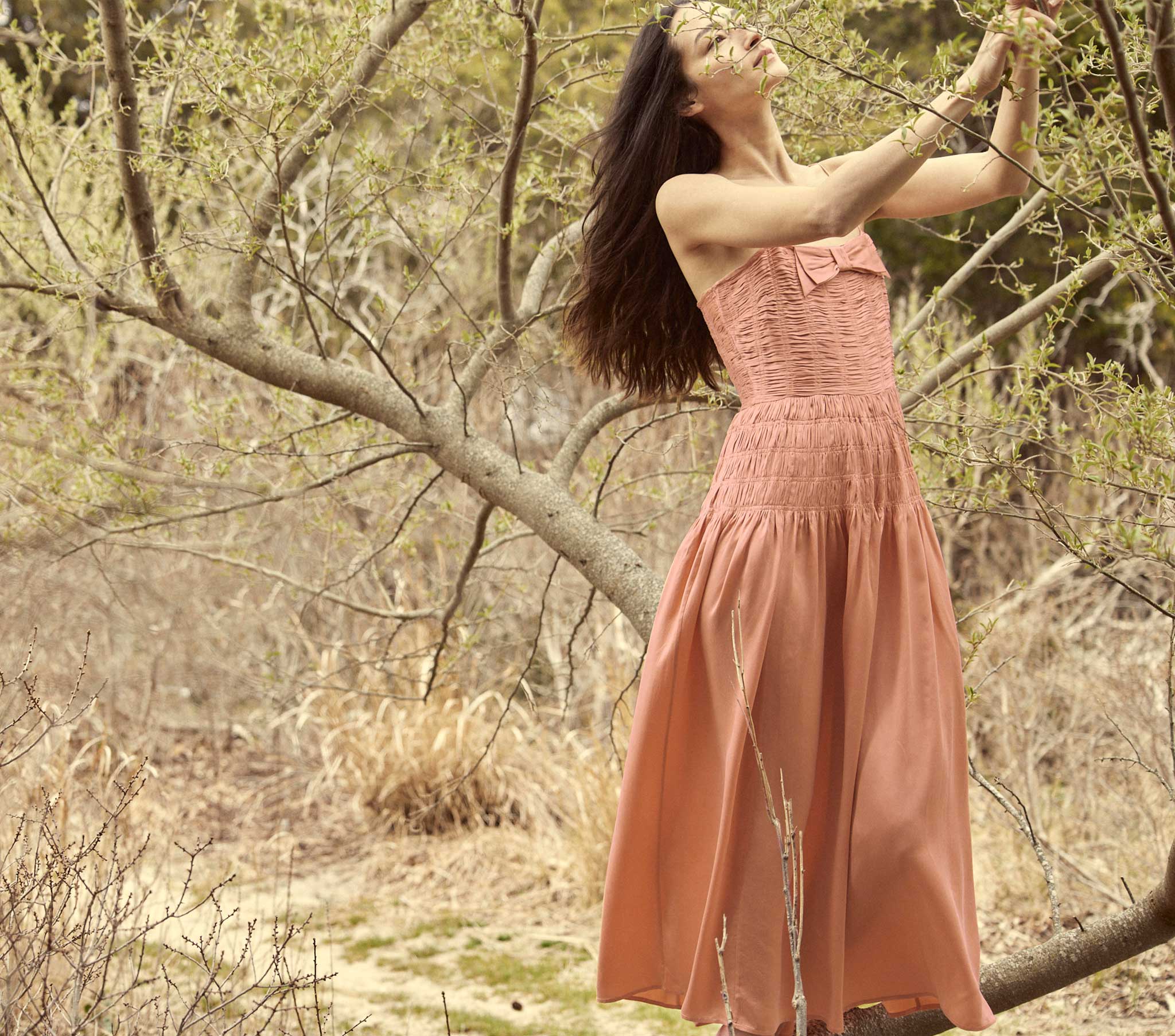 HMD -- AMBROSIA DRESS -- PAPAYA