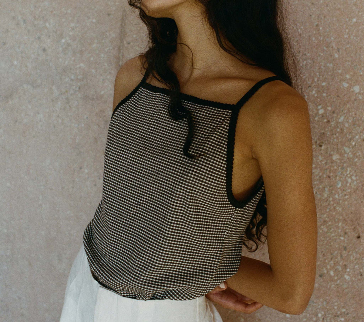 HMD -- ANGIE TANK -- LA MADDALENA GINGHAM