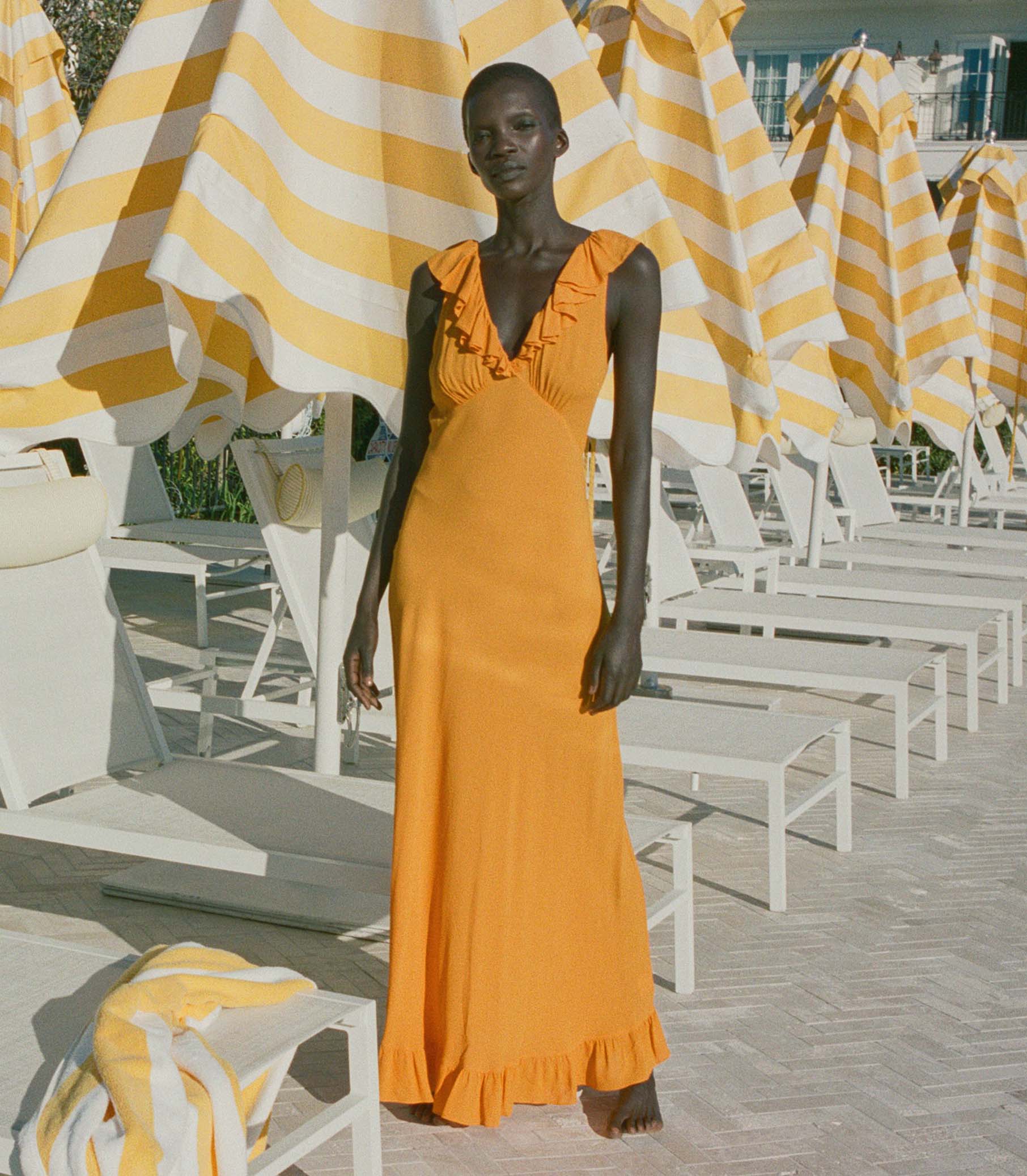 HMD -- ARLEEN DRESS -- NASTURTIUM ORANGE