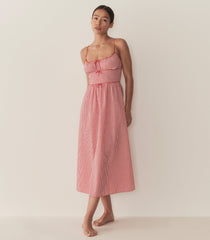 HMD -- BELLINE DRESS -- ROUGE LA MADDALENA GINGHAM