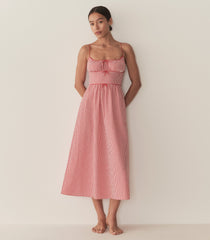HMD -- BELLINE DRESS -- ROUGE LA MADDALENA GINGHAM